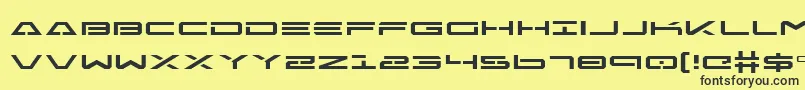 Police FreeAgentExpanded – polices noires sur fond jaune