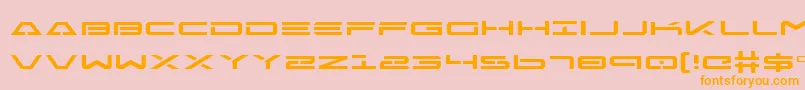 FreeAgentExpanded Font – Orange Fonts on Pink Background
