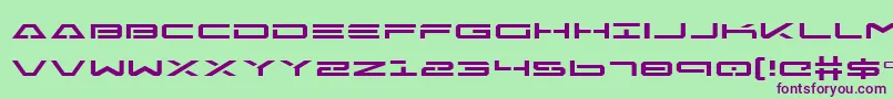 FreeAgentExpanded Font – Purple Fonts on Green Background