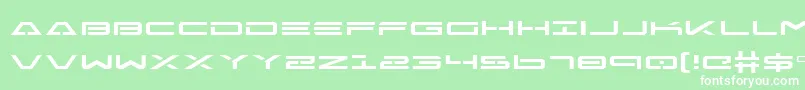 FreeAgentExpanded Font – White Fonts on Green Background