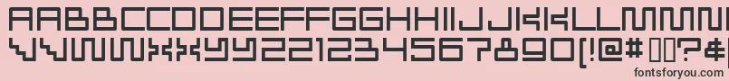 Radioakt Font – Black Fonts on Pink Background
