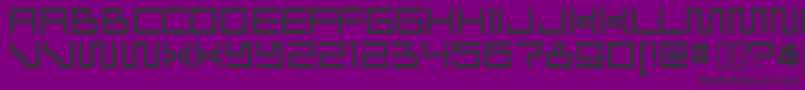 Radioakt Font – Black Fonts on Purple Background