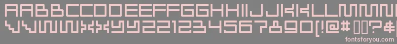 fuente Radioakt – Fuentes Rosadas Sobre Fondo Gris