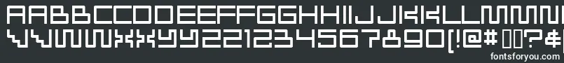 Radioakt Font – White Fonts on Black Background