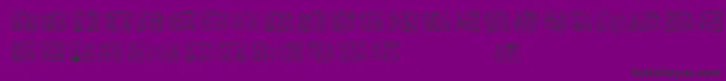 SpiritOfMontezumaFive-Schriftart – Schwarze Schriften auf violettem Hintergrund