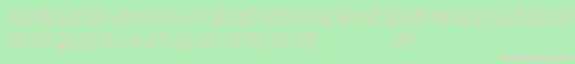 SpiritOfMontezumaFive Font – Pink Fonts on Green Background