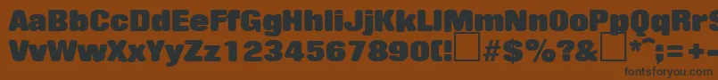 RollingstoneRegularDb Font – Black Fonts on Brown Background