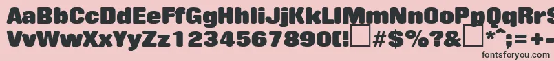 RollingstoneRegularDb Font – Black Fonts on Pink Background