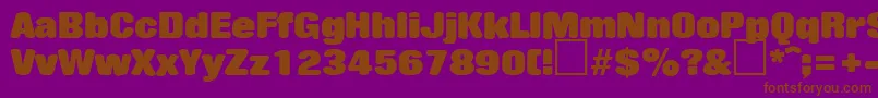 RollingstoneRegularDb Font – Brown Fonts on Purple Background