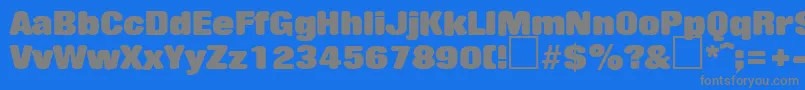 RollingstoneRegularDb Font – Gray Fonts on Blue Background