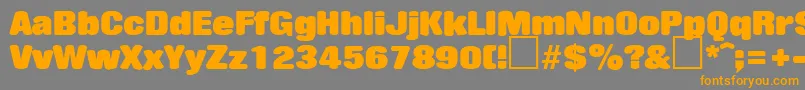 RollingstoneRegularDb Font – Orange Fonts on Gray Background