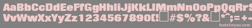 RollingstoneRegularDb Font – Pink Fonts on Gray Background