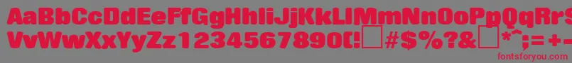 fuente RollingstoneRegularDb – Fuentes Rojas Sobre Fondo Gris