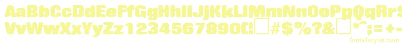 RollingstoneRegularDb Font – Yellow Fonts on White Background