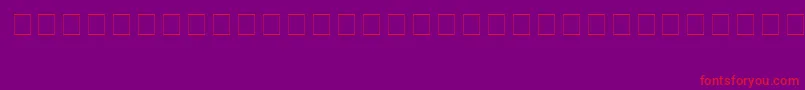 Wocidings Font – Red Fonts on Purple Background