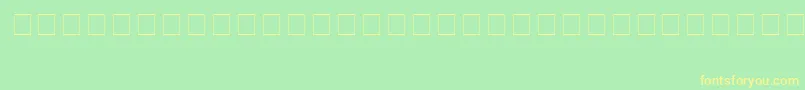 Wocidings Font – Yellow Fonts on Green Background