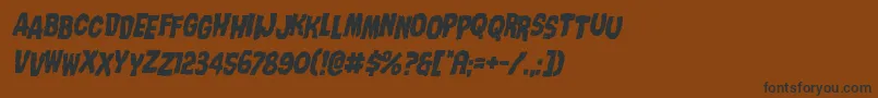 Nightmarealleystagital Font – Black Fonts on Brown Background