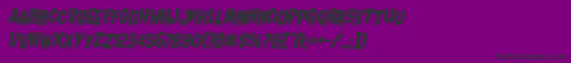 Nightmarealleystagital Font – Black Fonts on Purple Background