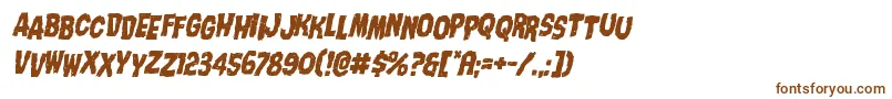 Nightmarealleystagital Font – Brown Fonts on White Background