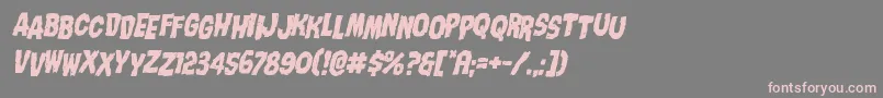 Nightmarealleystagital Font – Pink Fonts on Gray Background