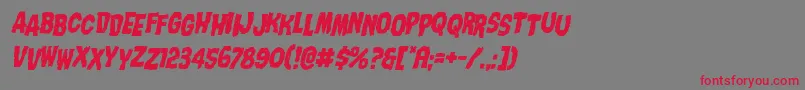 Nightmarealleystagital Font – Red Fonts on Gray Background