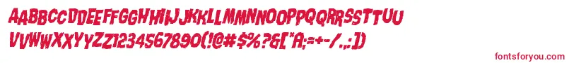 Nightmarealleystagital Font – Red Fonts on White Background