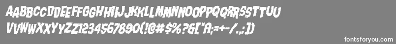Nightmarealleystagital Font – White Fonts on Gray Background