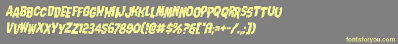 Nightmarealleystagital Font – Yellow Fonts on Gray Background