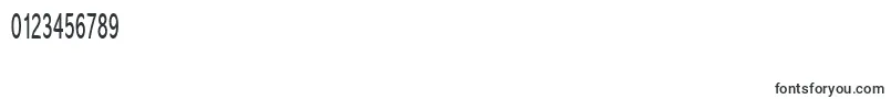 CoronaThin-Schriftart – Schriften für Zahlen und Nummern