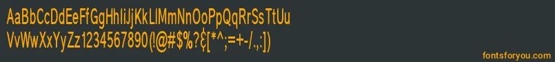 fuente CoronaThin – Fuentes Naranjas Sobre Fondo Negro