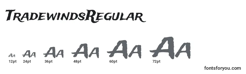 TradewindsRegular Font Sizes