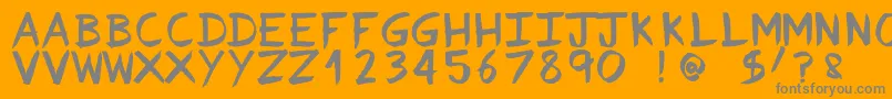 Fvriosa Font – Gray Fonts on Orange Background