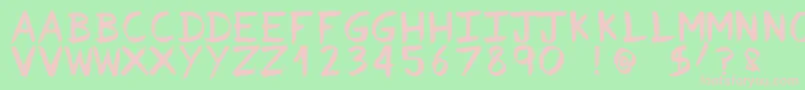 Fvriosa Font – Pink Fonts on Green Background