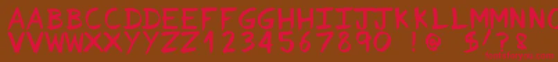 Fvriosa Font – Red Fonts on Brown Background