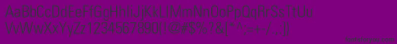 Partnerlightcondensed Font – Black Fonts on Purple Background