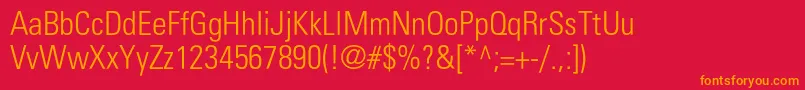 fuente Partnerlightcondensed – Fuentes Naranjas Sobre Fondo Rojo