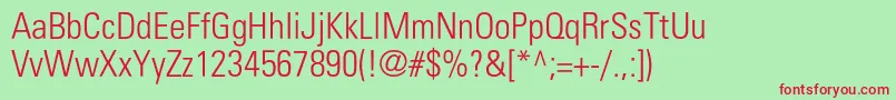 fuente Partnerlightcondensed – Fuentes Rojas Sobre Fondo Verde