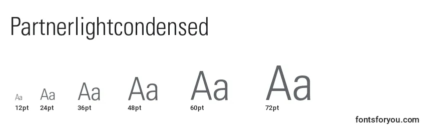 Partnerlightcondensed Font Sizes