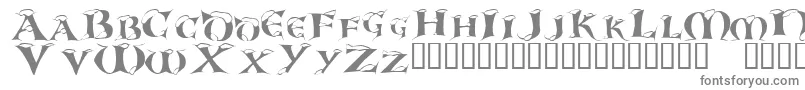 フォントWhitc – 白い背景に灰色の文字
