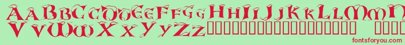 Whitc Font – Red Fonts on Green Background