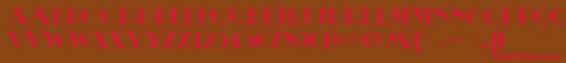 OdalisqueNf Font – Red Fonts on Brown Background