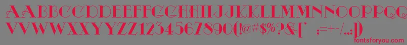 OdalisqueNf Font – Red Fonts on Gray Background