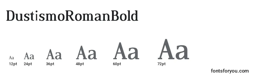 DustismoRomanBold Font Sizes
