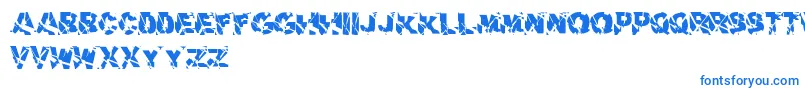 AerialDker Font – Blue Fonts on White Background