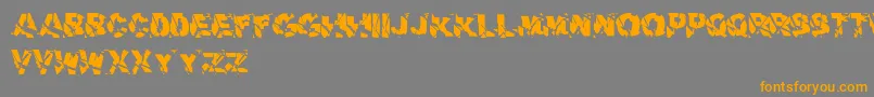 AerialDker Font – Orange Fonts on Gray Background