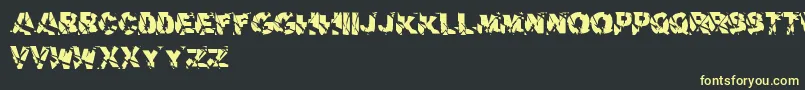 AerialDker Font – Yellow Fonts on Black Background