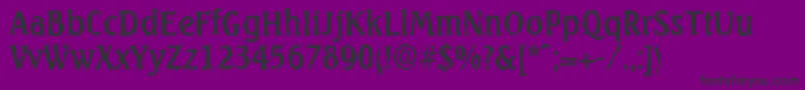SeagullrandomRegular Font – Black Fonts on Purple Background