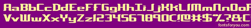 Variance Font – Yellow Fonts on Purple Background