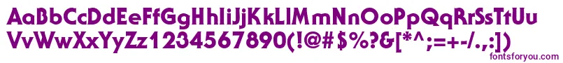JennyblackdbNormal Font – Purple Fonts on White Background