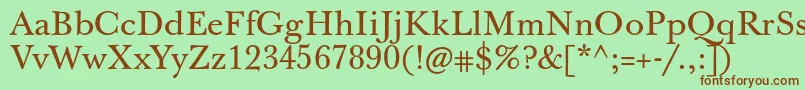 Jbaskervilletxn Font – Brown Fonts on Green Background